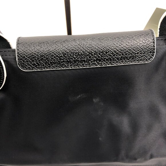 NWT Longchamp Le Pliage Original Large Shoulder Nylon Bag Tote IN NEW BLACK - Picture 7 of 10